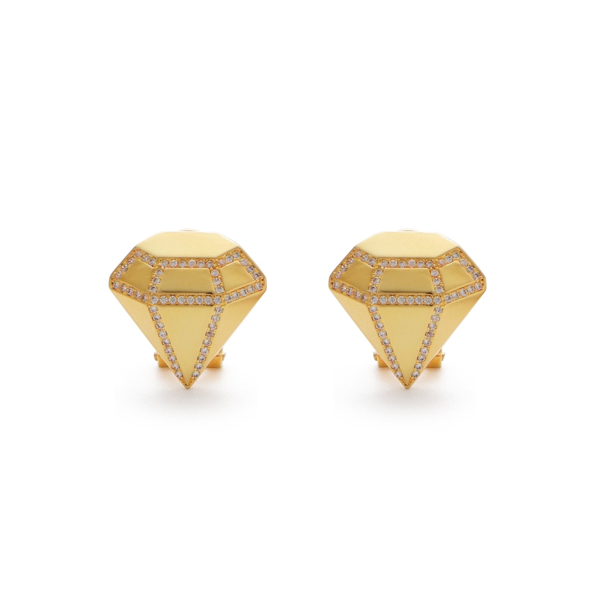 RSNY three - dimensional drill stud earrings - R2088B