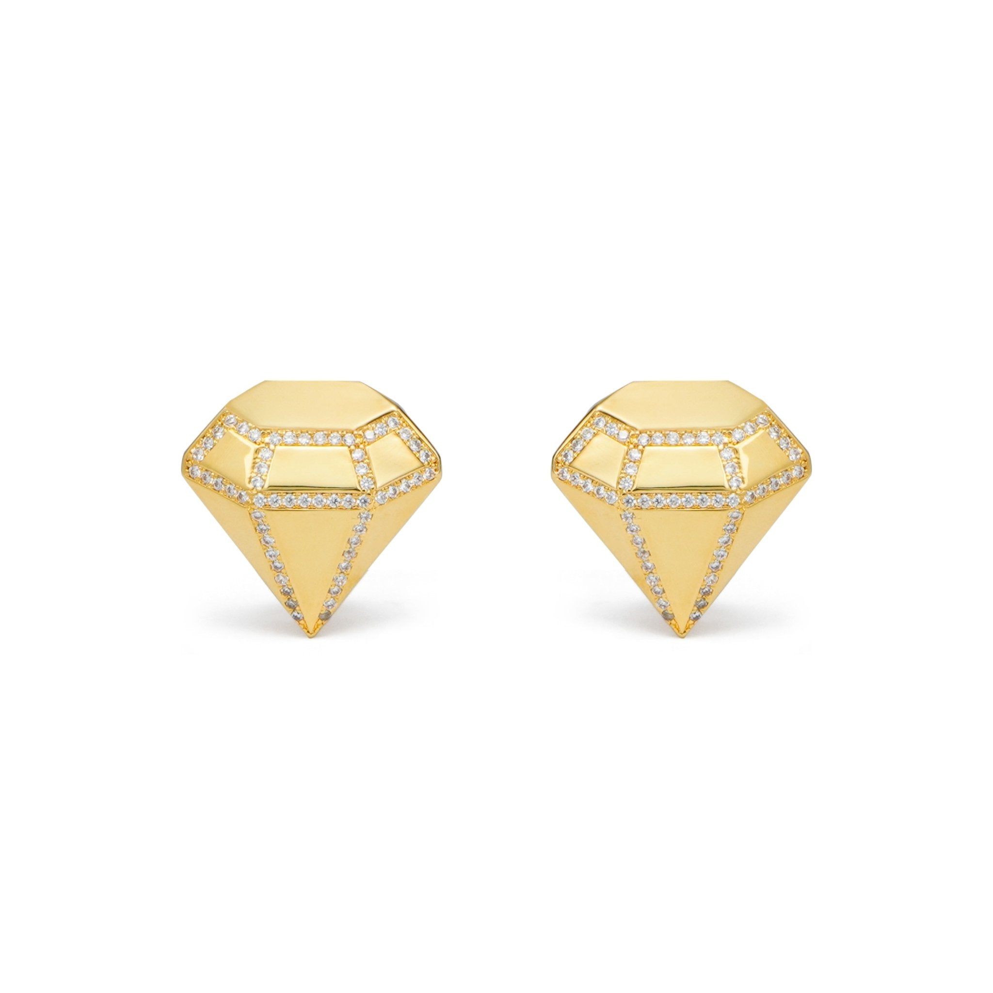 RSNY three - dimensional drill stud earrings - R2088B