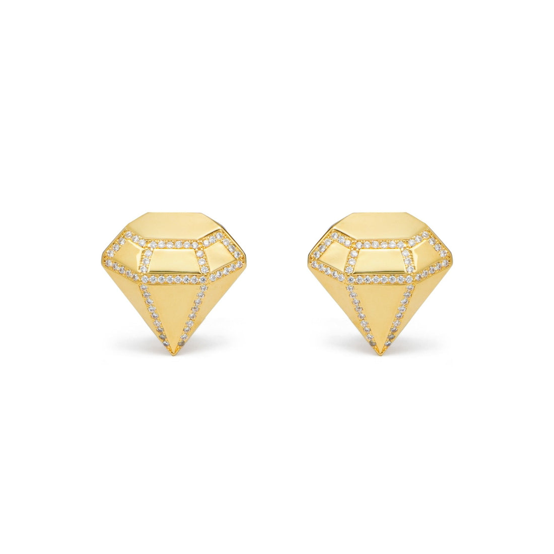 RSNY three - dimensional drill stud earrings - R2088B