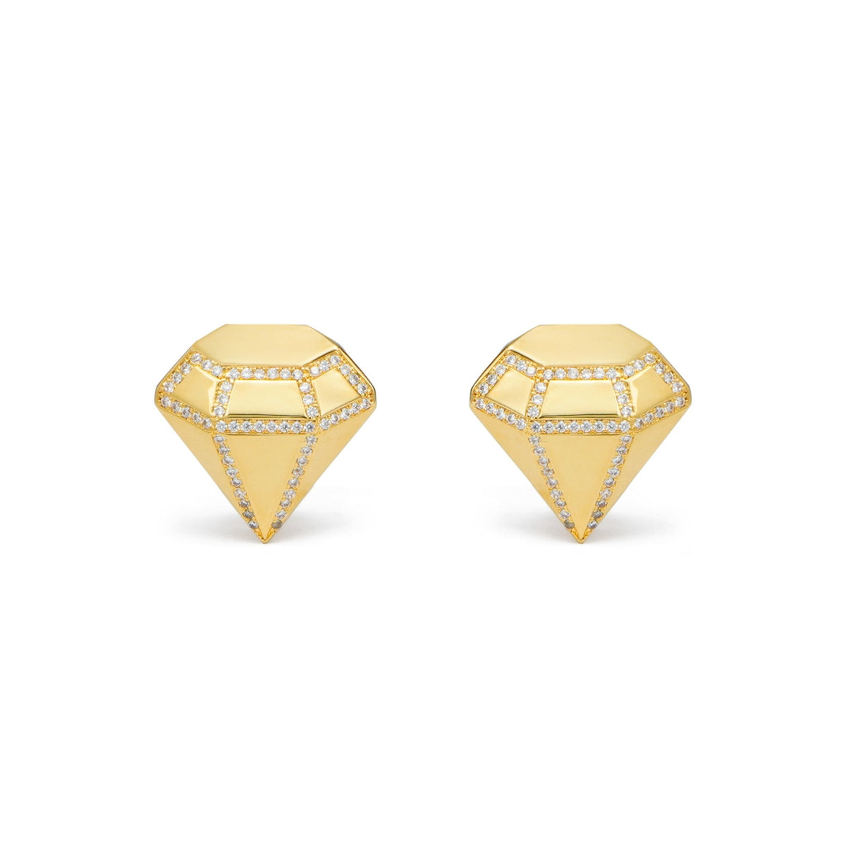 RSNY three - dimensional drill stud earrings - R2088B
