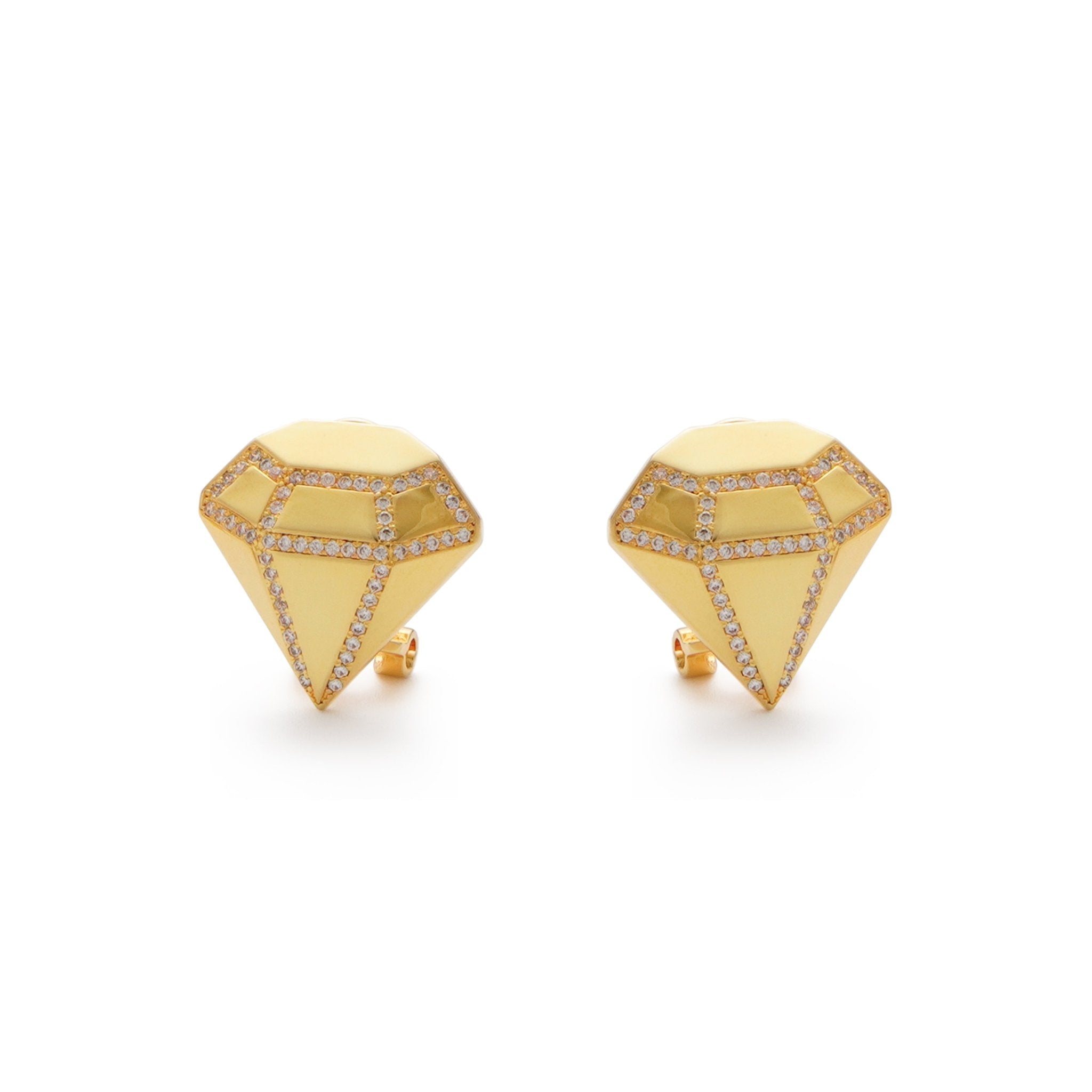 RSNY three - dimensional drill stud earrings - R2088B
