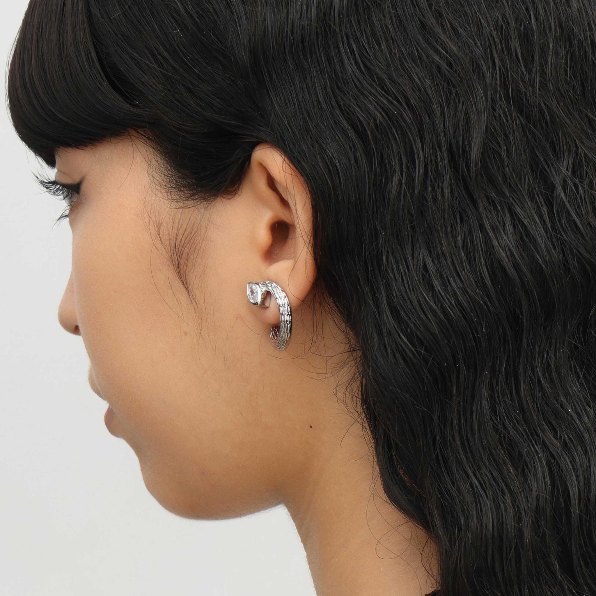 RSNY Vintage Textured Earrings - R2134A