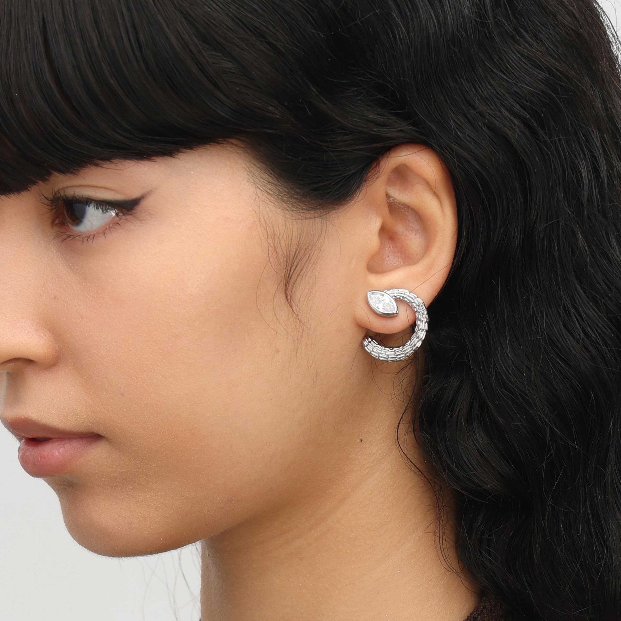 RSNY Vintage Textured Earrings - R2134A