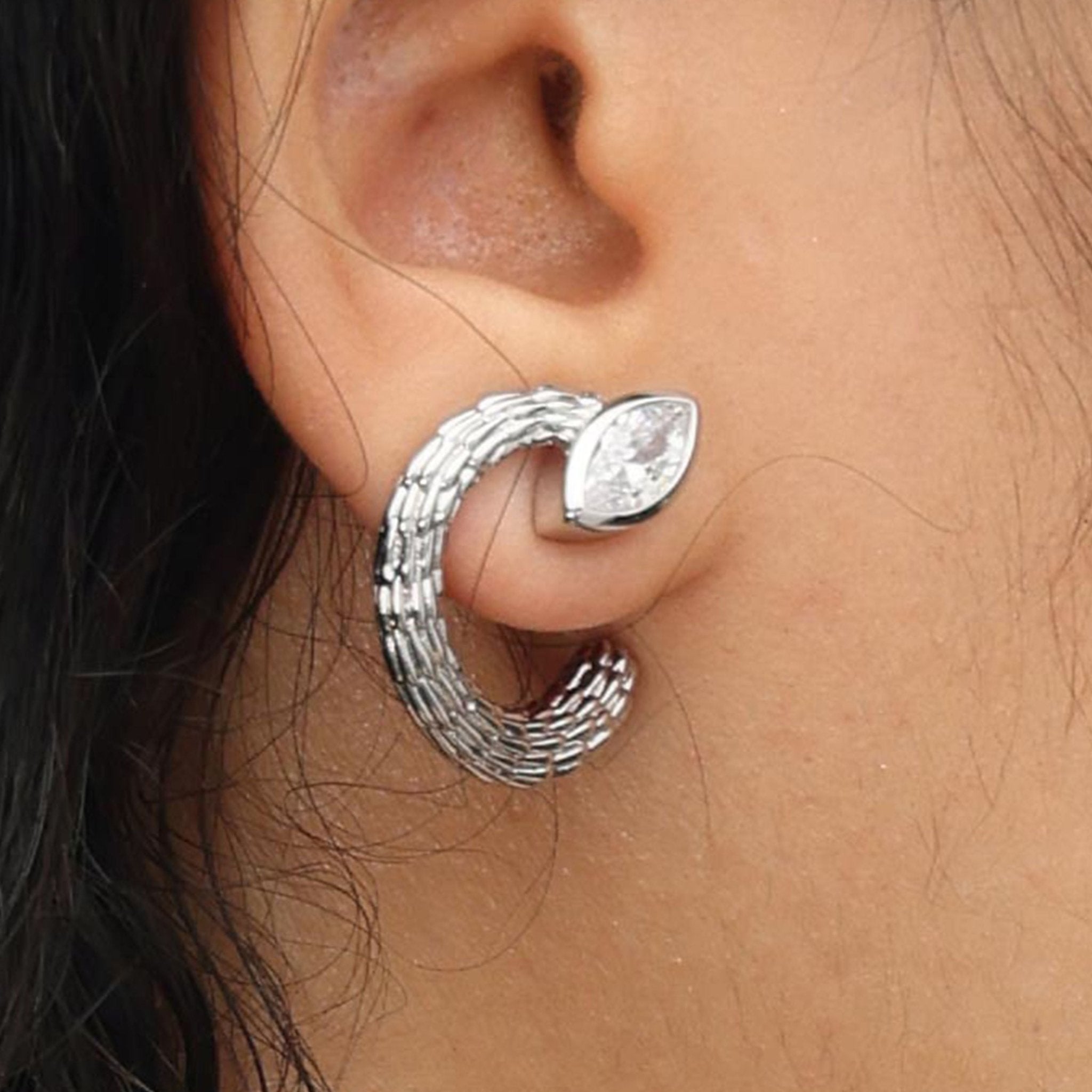 RSNY Vintage Textured Earrings - R2134A