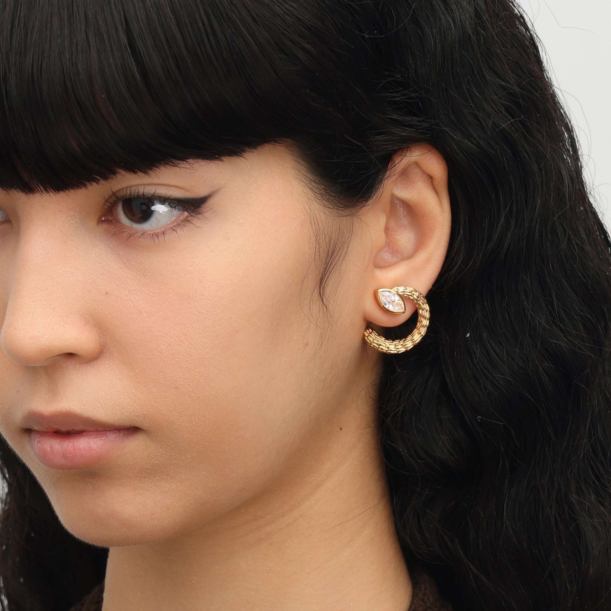 RSNY Vintage Textured Earrings - R2134B