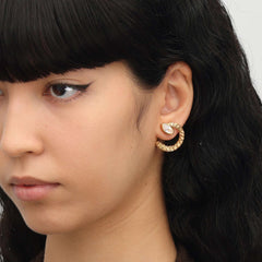 RSNY Vintage Textured Earrings - R2134B