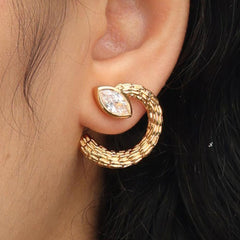 RSNY Vintage Textured Earrings - R2134B