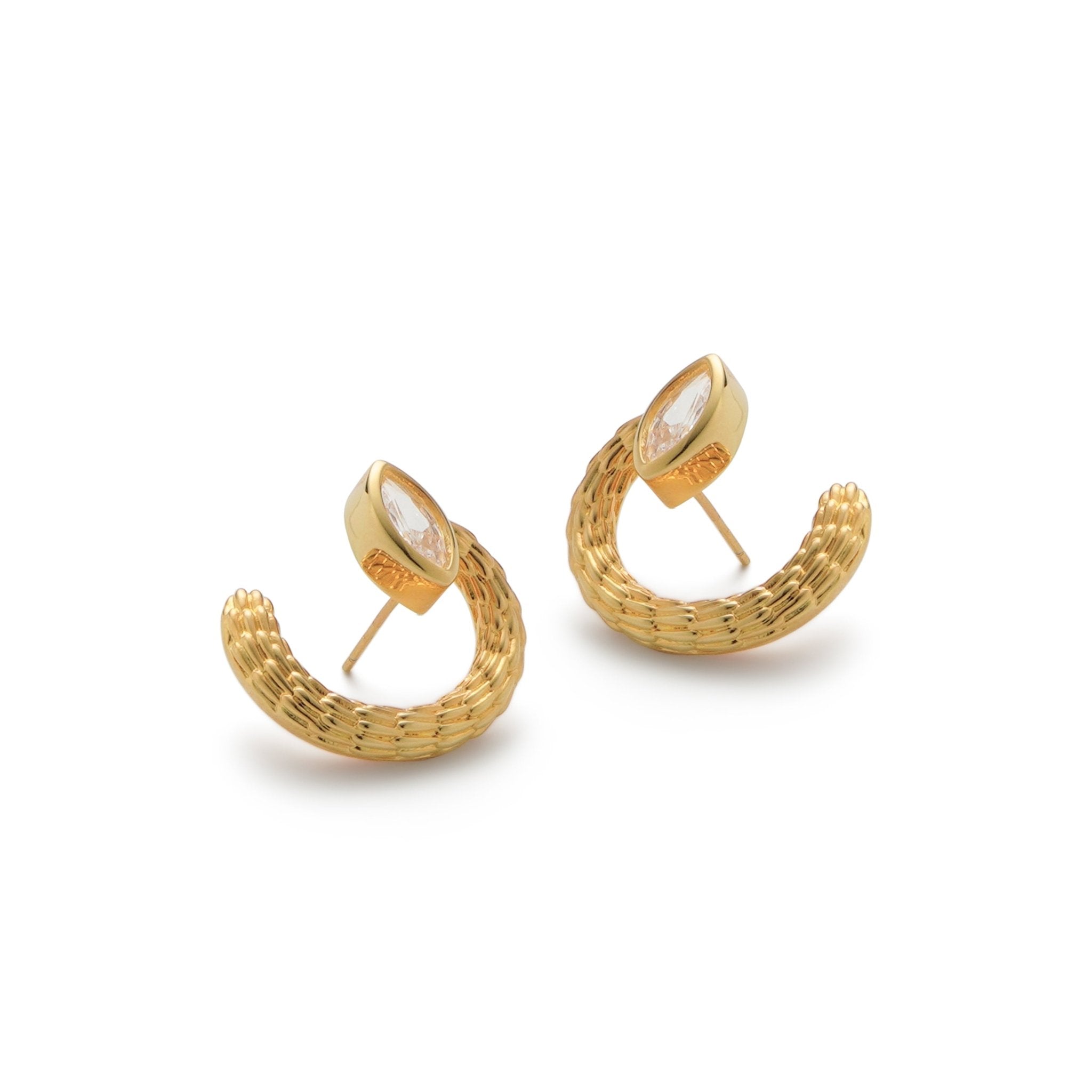 RSNY Vintage Textured Earrings - R2134B