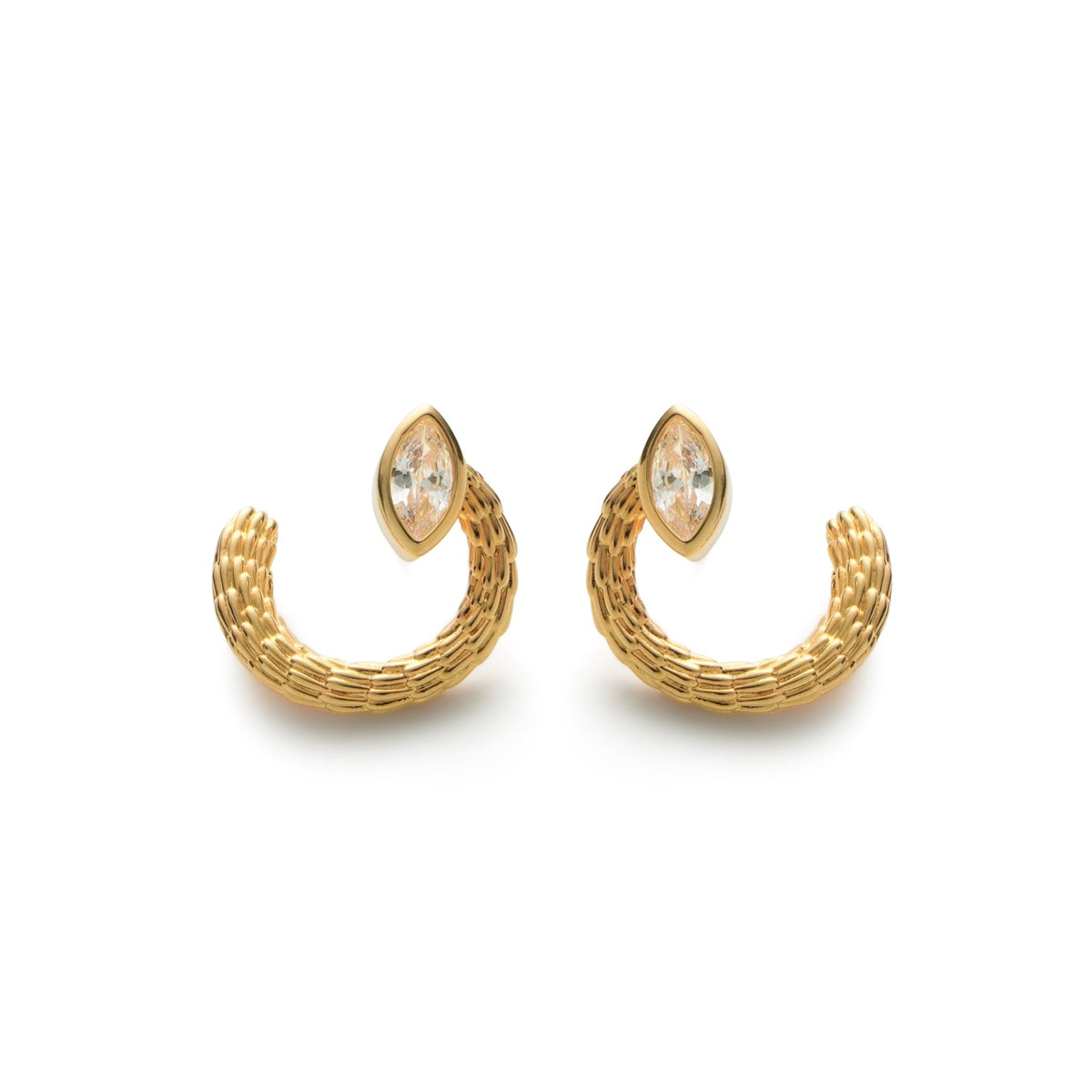 RSNY Vintage Textured Earrings - R2134B