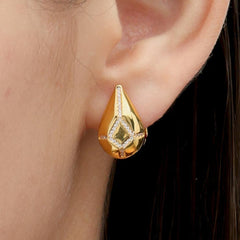 RSNY Water Drop Diamond Stud Earrings - R2112B