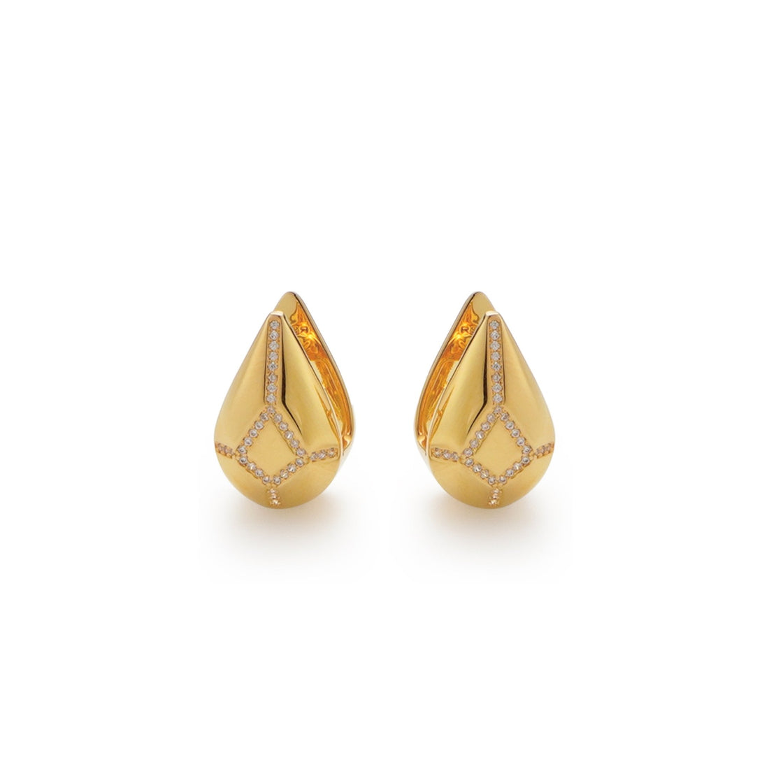 RSNY Water Drop Diamond Stud Earrings - R2112B