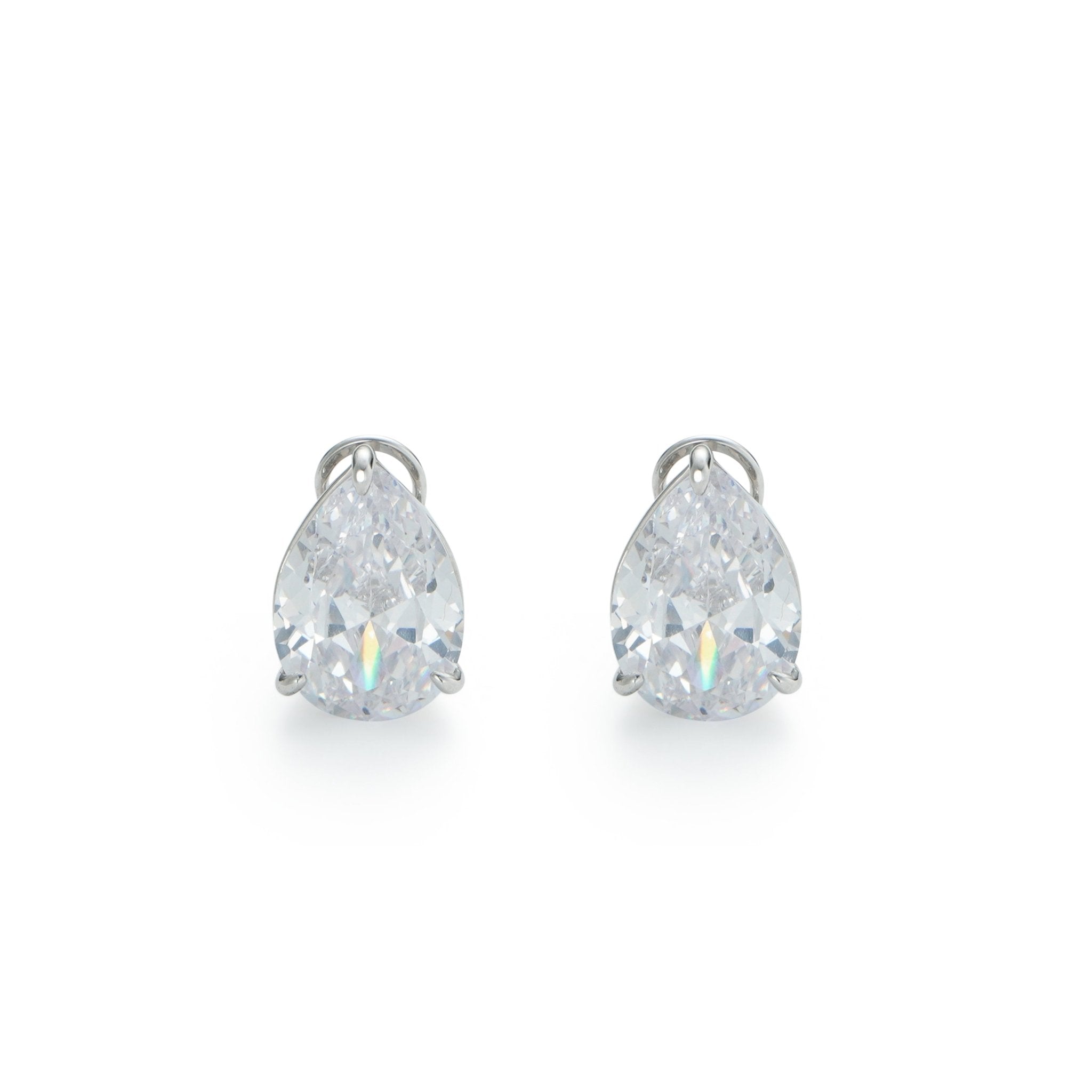 RSNY water drop shape diamond stud earrings - R2131A