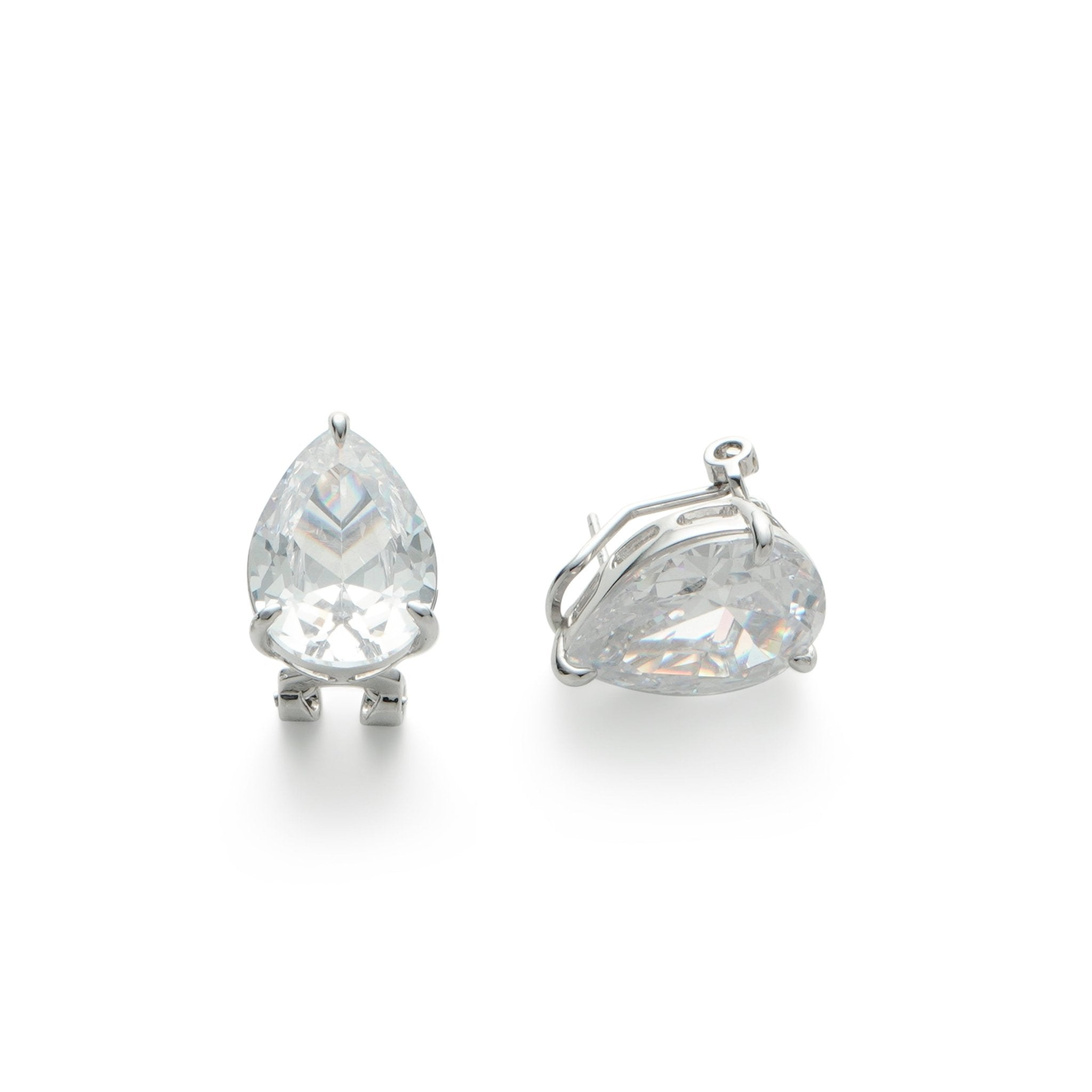 RSNY water drop shape diamond stud earrings - R2131A
