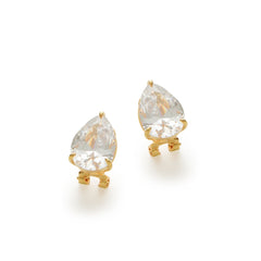 RSNY water drop shape diamond stud earrings - R2131B