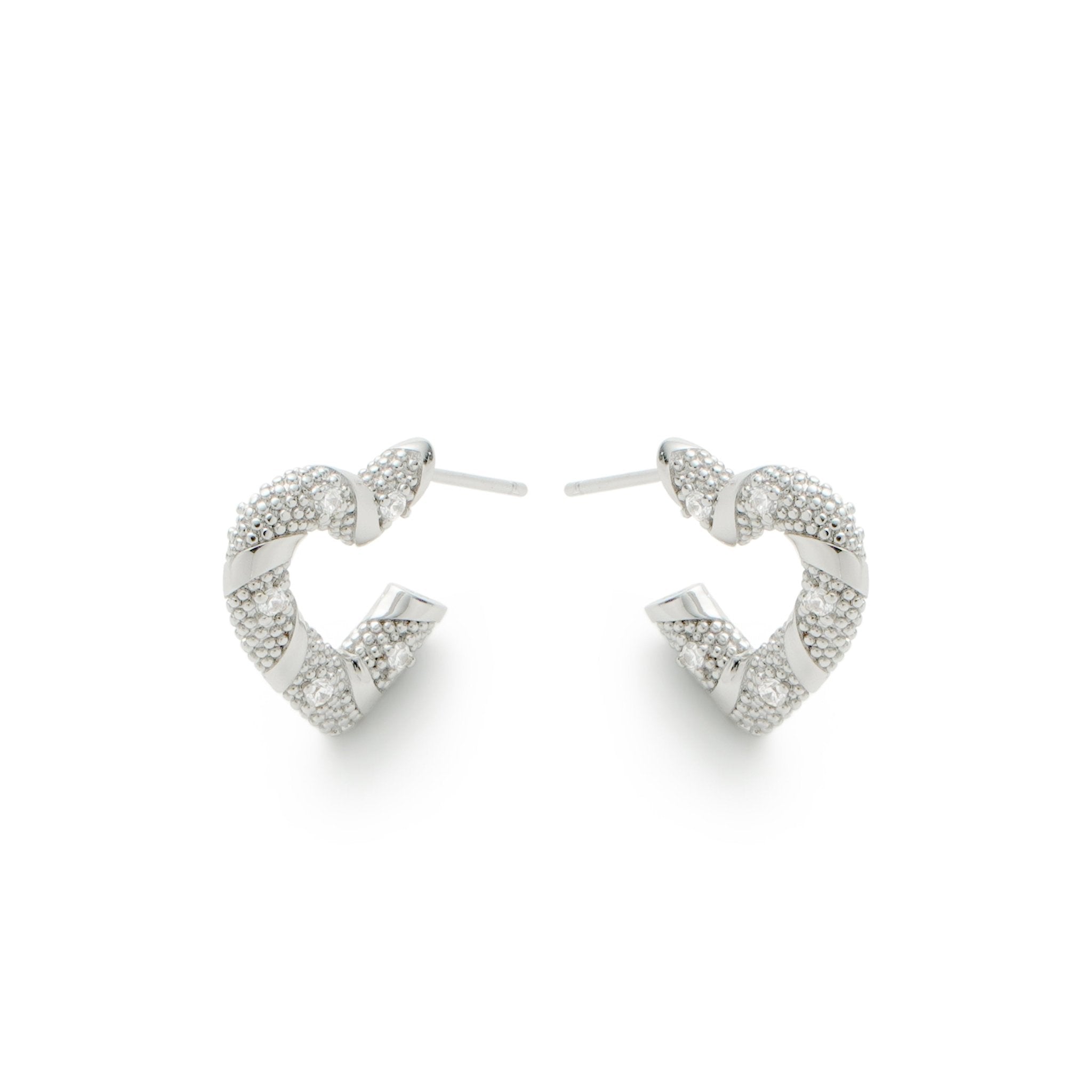 RSNY winding love stud earrings - R2185A