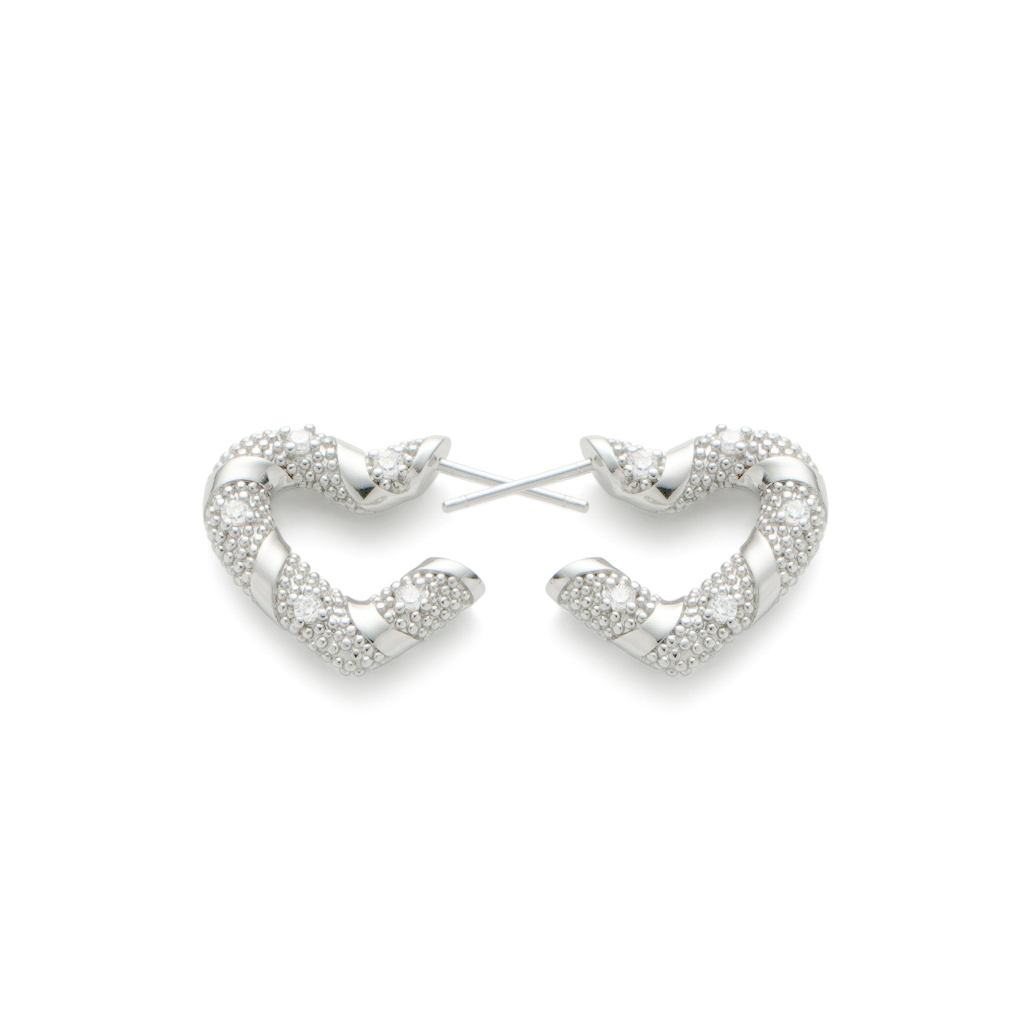 RSNY winding love stud earrings - R2185A