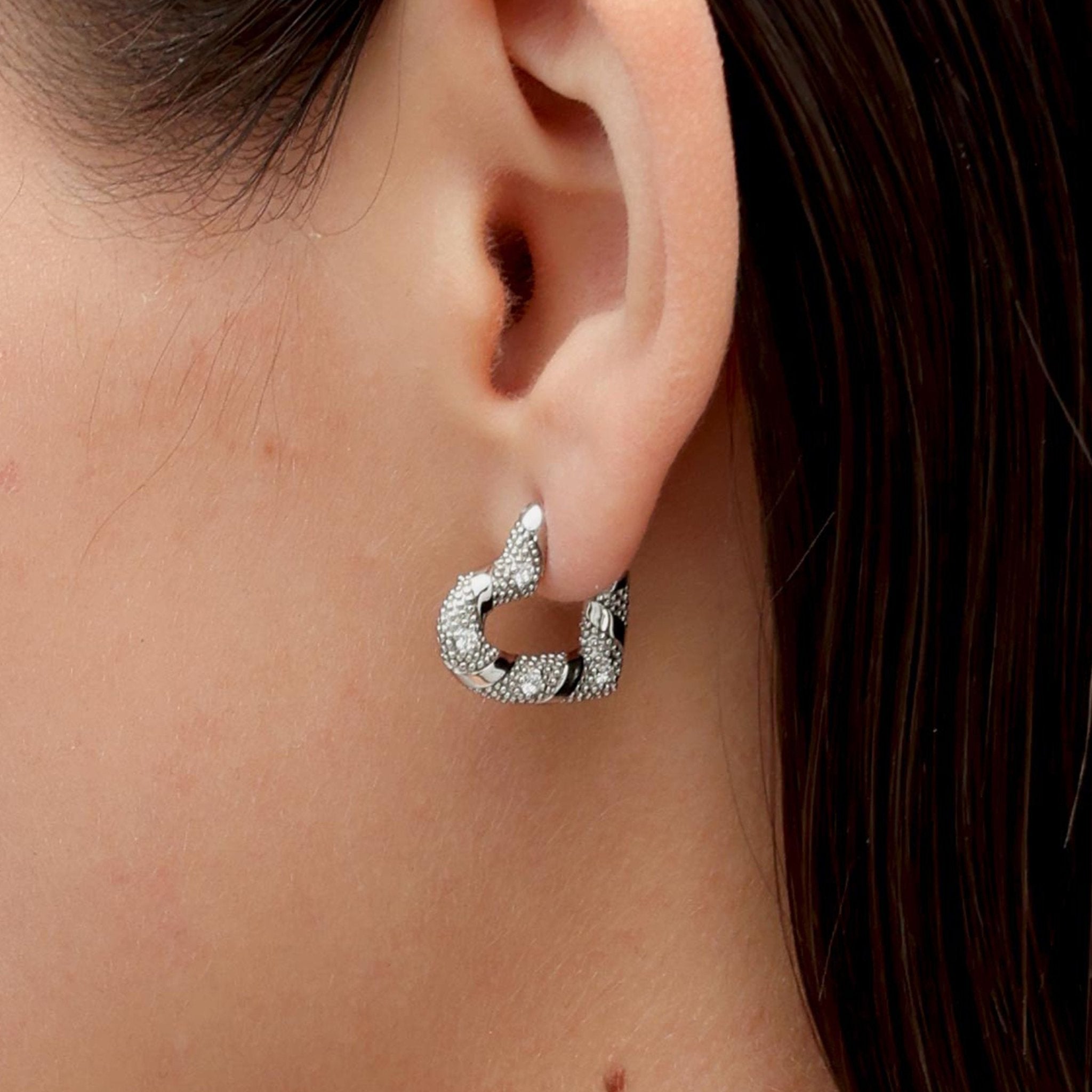 RSNY winding love stud earrings - R2185A