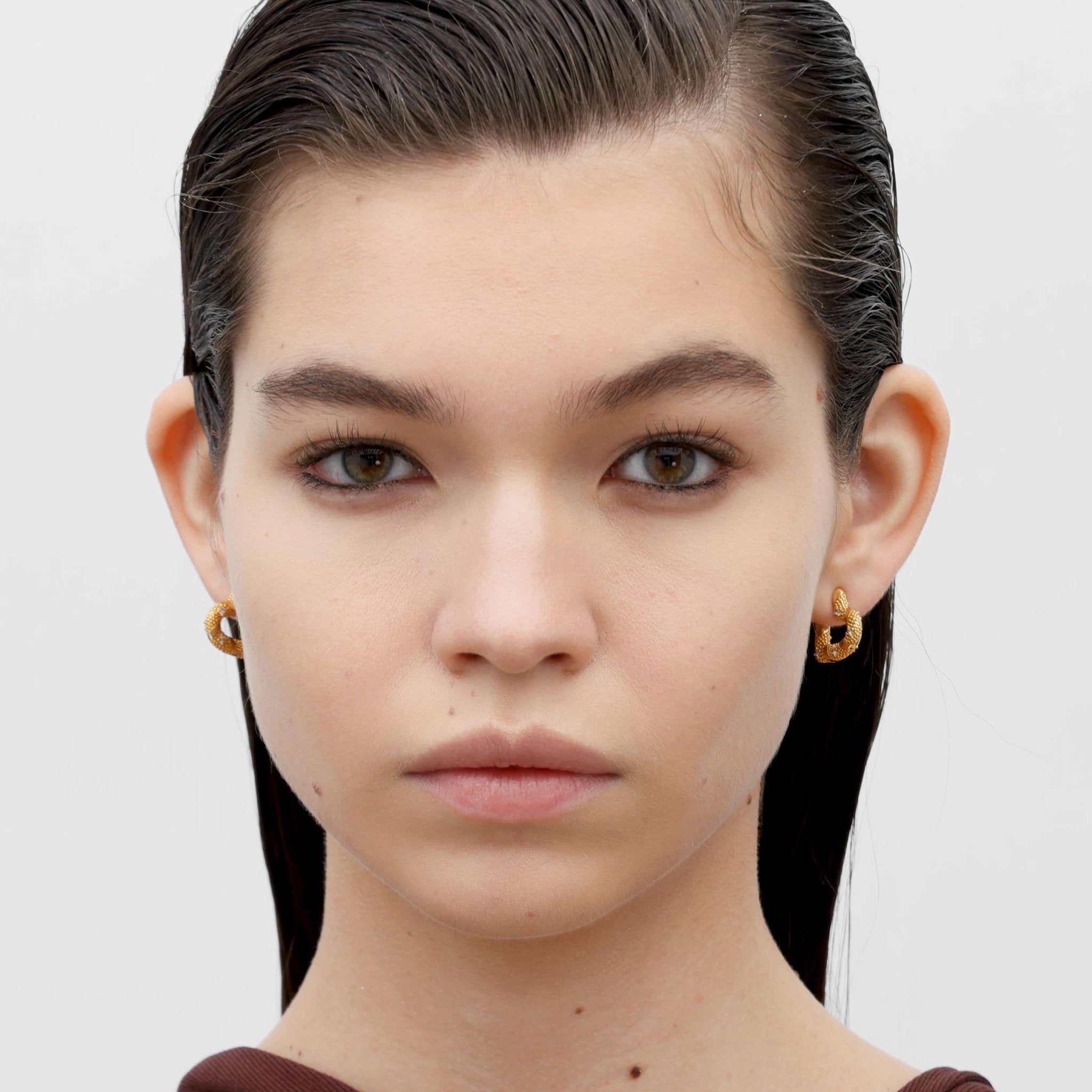 RSNY winding love stud earrings - R2185B