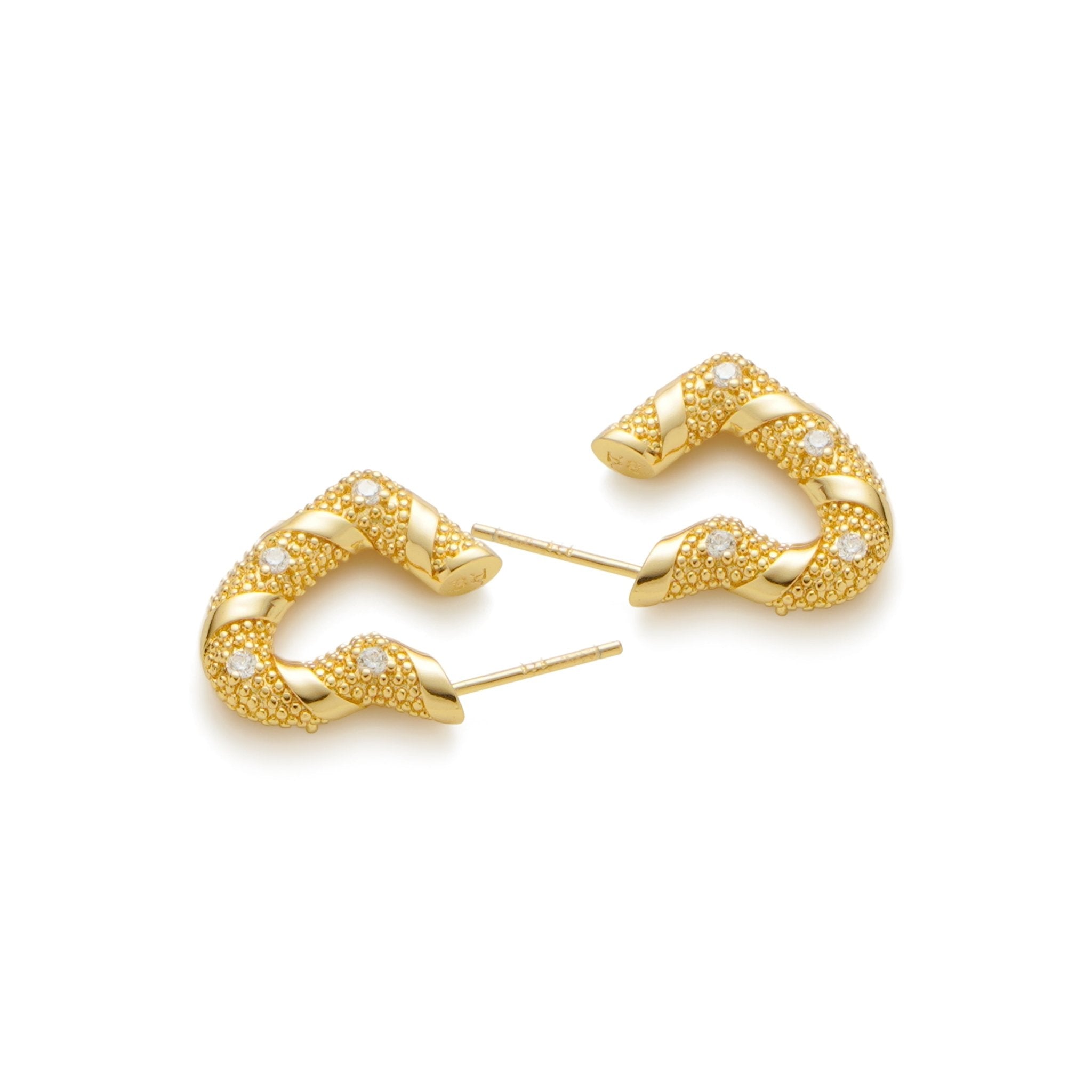 RSNY winding love stud earrings - R2185B