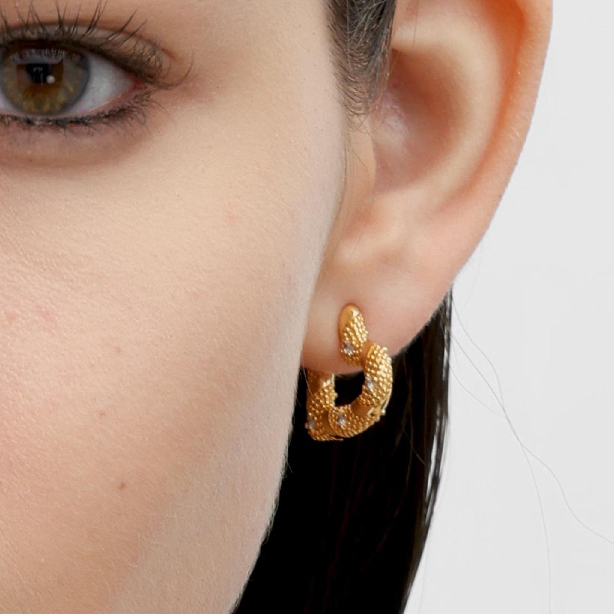 RSNY winding love stud earrings - R2185B