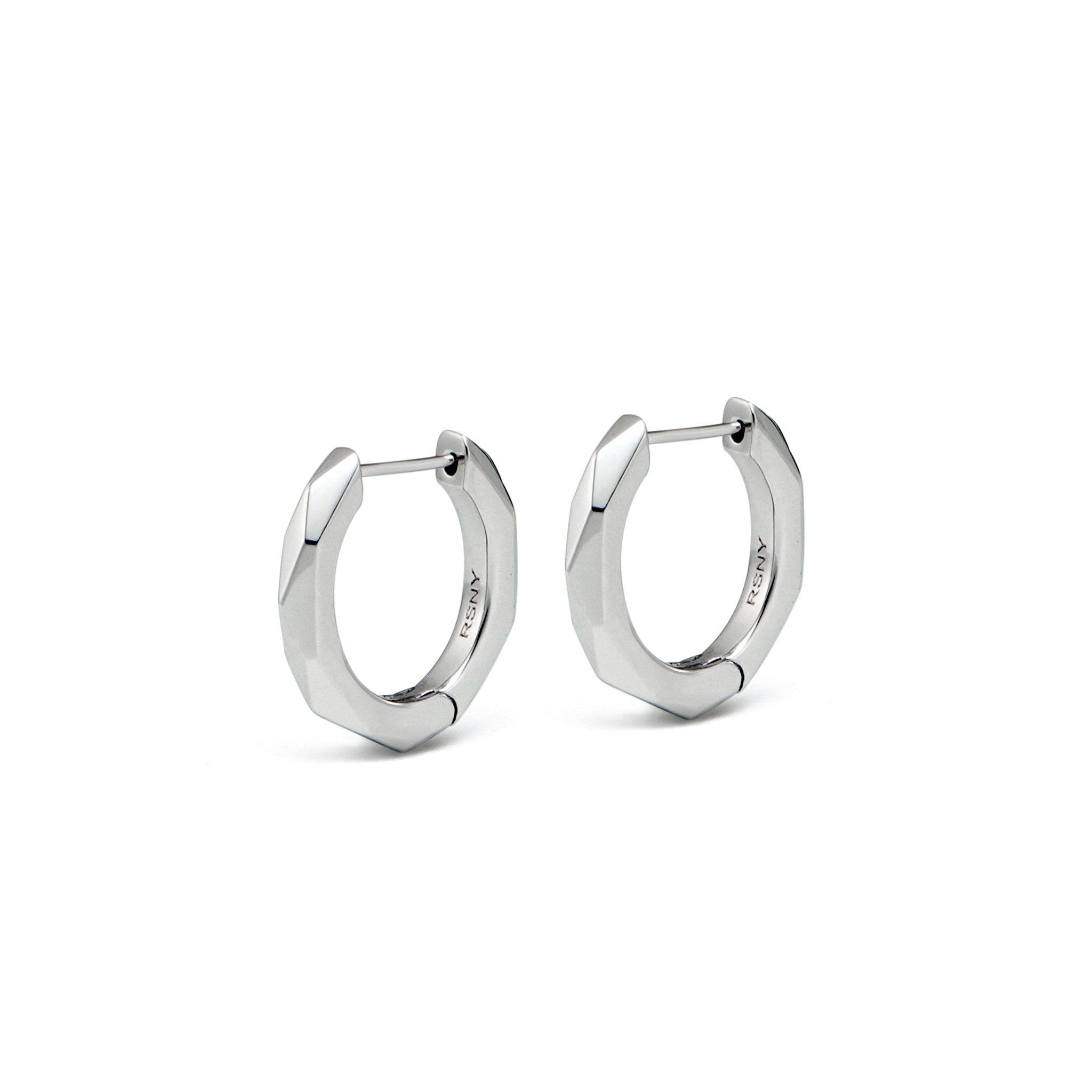 RSNYBasic diamond - cut earrings - R2076A