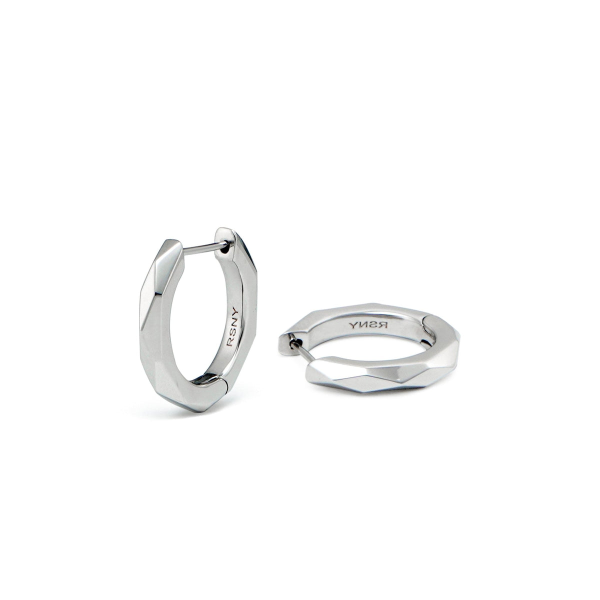 RSNYBasic diamond - cut earrings - R2076A