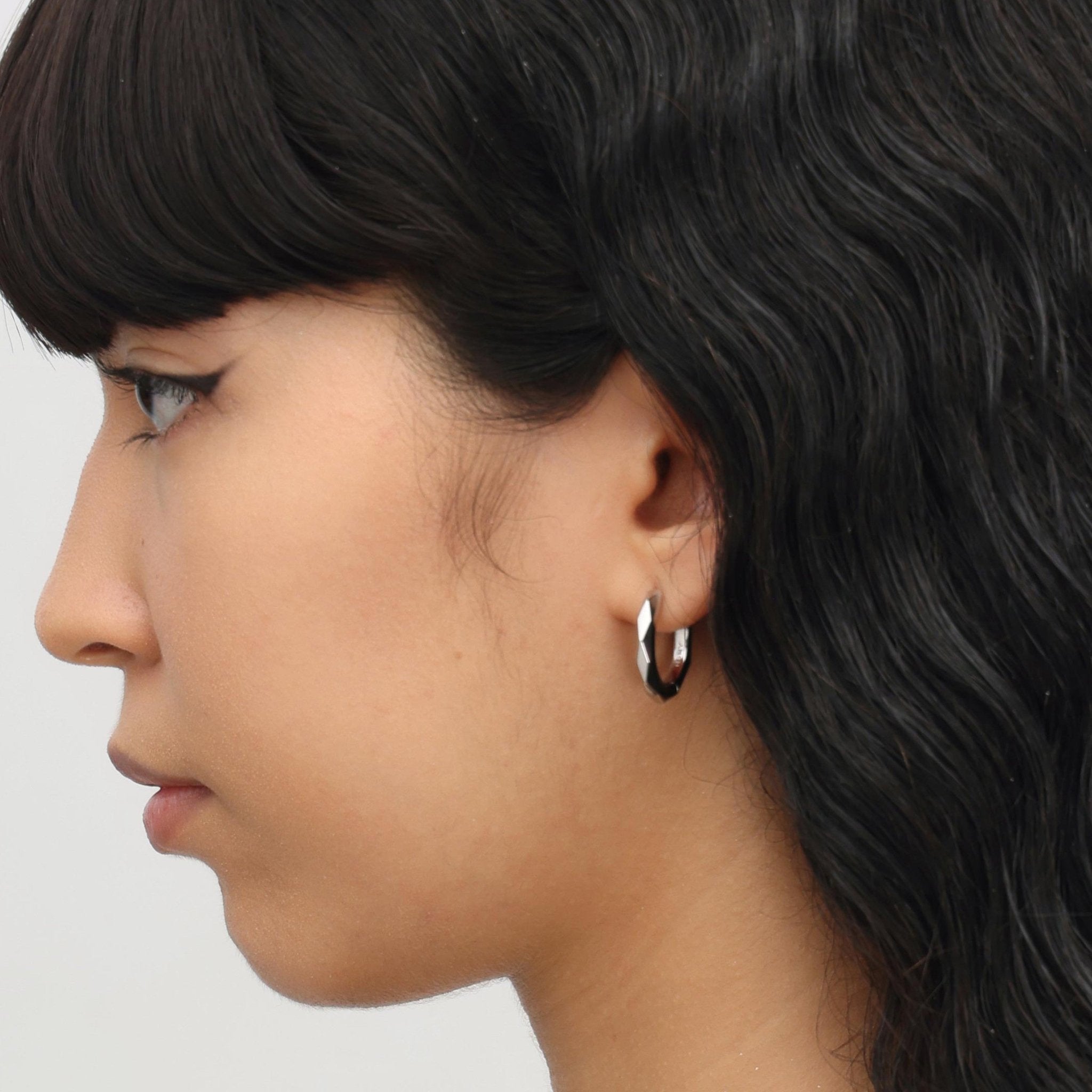 RSNYBasic diamond - cut earrings - R2076A